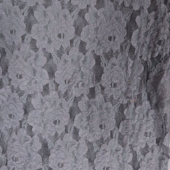 Aeropostale Lace Top Large Gray Floral Pullover Romantic Fairycore Whimsigoth - Picture 5 of 9